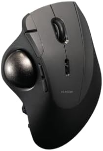 ELECOM IST PRO Trackball Mouse, 6 Device Connection, 3 Way Connectivity, Bluetooth 5.3, Wireless 2.4GHz, Wired, 12,000 DPI Sensor, 36mm Ergonomic, 10 Custom Buttons, Silent Click, Swappable Bearings