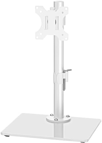 MOUNTUP Monitor Stand for Desk, Freestanding Monitor Mount Fits 13-32 inch Screen up to 19.8 lbs, Screen Stand with Swivel, Height, Rotation Adjustment, VESA Mount 100 x 100mm, 75 x 75mm