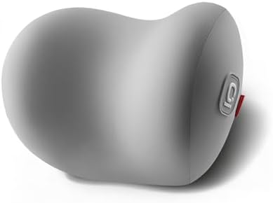 BEBAS Memory Foam Car Headrest Pillow - Breathable Neck Support Pillow for Driving, Universal Fit Cars/SUVs/Tesla/Toyota & Office Chair, Removable Cover (Grey, 4-Season)
