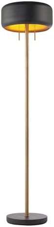 Globe Electric 67346 Novogratz x Floor Lamp, Dark Gray
