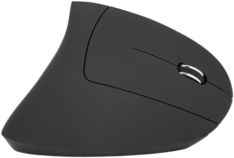 Mouse Vertical, Ergonomic Vertical Mouse Ergonomic Vertical Gaming Mouse Non Delay 2.4GHz Optical 1600DPI for Pc Laptop (Black)