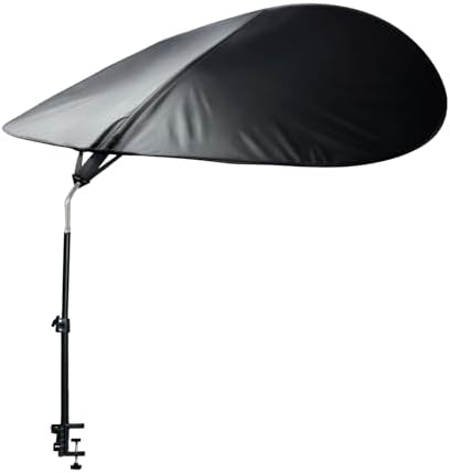 Large Size 52''Office Cubicle Shade Cubicle Desk Light Shield to Block Anti-Glare Cover Light Sensitive Professionals Cubicle Light Quick Install Shading Light Shade with Clamp(Patent Pending)