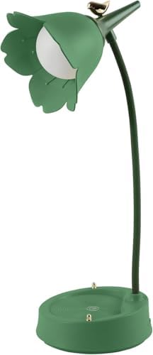 Desk Lamp for Kid, Dimmable LED Table Lamp with 3 Colour Temperatures, Rechargeable Desk Lamp with Touch Sensor and Flexible Arm, USB Bedside Lamp for Reading, Learning, Working (Green)