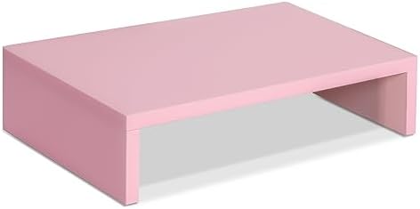 TEAMIX Pink Monitor Stand Riser, Small