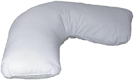 DMI Body Pillow, Side Sleeper Pillow and Pregnancy Pillow with Contoured Support to Eliminate Neck, Back, Hip, Joint Pain and Sciatica Relief with Removable Washable Cover, Firm, U Shape Neck Pillow