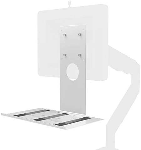 CTA Digital Add-On VESA Compatible Keyboard Tray - Mountable Keyboard Tray for Monitor Screens up to 13-inches & Other CTA Products - White