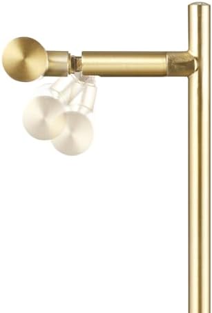 Globe Electric 52889 West 15" LED Integrated Desk Lamp, Matte Brass, 200 Lumens, Dimmer Rotary Switch
