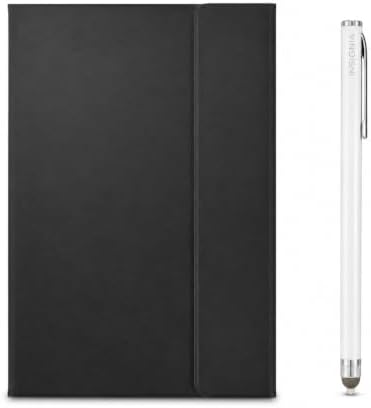 Insignia Universal Folio Case for iPad 10.2"–11" with Slim Stylus Pen, Black/White
