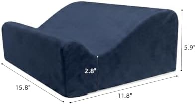 Work Foot Rest Under Desk,Ergonomic Footrest & Washable Cover Navy