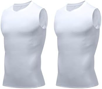 Compression Shirt Men Slimming Body Shaper Vest Crewneck Workout Tank Top