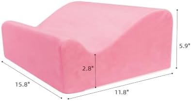 Work Foot Rest Under Desk,Ergonomic Footrest & Washable Cover Pink