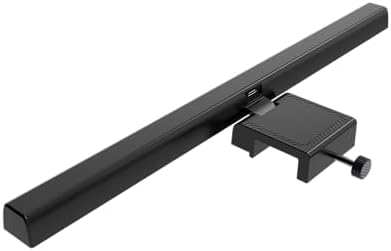 BY-J Computer Monitor Light Bars, Screen Monitor Light Bar for Eye Caring, USB Reading LED Task Lamp, Dimmable Monitor Light Bar, Touch Control, No Glare Space Saving Home Office Desk Lamps