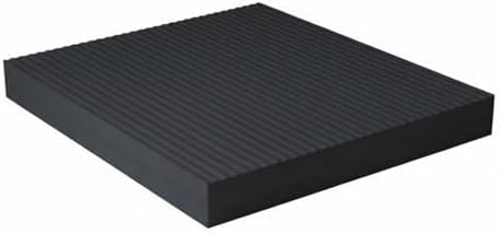 Cushion Stability Mat Workout Pad Exercise Pad With Thick Supportive NBR Foam And Textured Non Slip Base Suitable for balance and stability work flexibility routines standing desk, Black