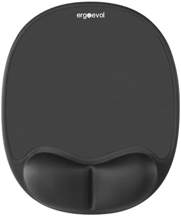 Mouse Pad with Memory Foam Wrist Rest for Vertical Mouse