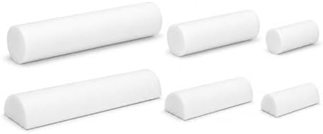 Firm White PE Foam Roller (12" Half Round)