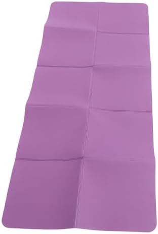 Foldable Fitness Mat, TPE Double Sided Anti Slip Workout Mat, Lightweight Portable Cushion for Yoga Dance Pilates Stretching At Home Office Travel Indoor Outdoor