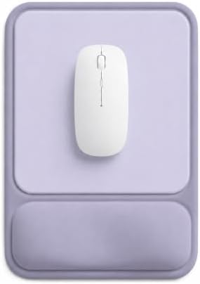 eulps Ergonomic Mouse Pad with Wrist Rest, Gel Mousepad with Soft Wrist Support, Non-Slip PU Base, Smooth Surface Mouse Pad for Wrist Pain Relief, Computer Laptop Office Home & Gaming (Purple)