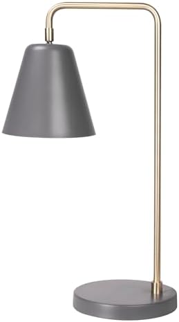 HarvestLand Steady Desk Lamp, Reading Lamp for Home Office, Grey Brass