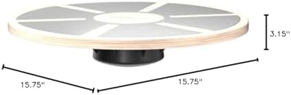 Amazon Basics Wood Wobble Balance Trainer Board, Slip Resistant, for Exercise and Core Strength