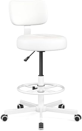 Drafting Chair with Backrest, Tall Desk Chair for Standing Desk