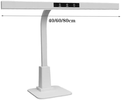 Eye-care Study Lamp, LED Desk Lamp for Home Office, Full Spectrum Eye Protection Desk Lamp, 4000K Adjustable Height Gooseneck Desk Light, Stepless Dimming, Touch Control ,LED Table Lamp(80cm)