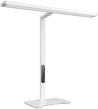 24W LED Desk Lamp with Heavy Base, Bright Table Light for Home Office, Eye-Caring Architect Task Lamp, 5 Brightness Levels, Flexible Gooseneck Workbench Reading Light