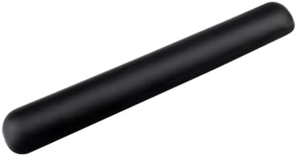 Leather Keyboard Wrist Rest with Gel Support, Black, 17.5 Inches