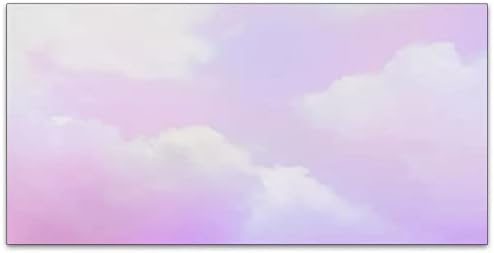 Fluorescent Light Cover Decorative Ceiling Light Filters,Sky and Clouds Pattern,for Classroom Office Hospitals Home Ceiling Decorative,2ft x 4ft,Pink Purple