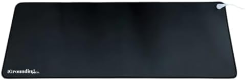 Terra Grounding Mat Earthing Pad - Conductive Carbon Foot Mats with 16ft Cord - Portable Grounding Well Desk Mat for Sleep Pain Relief Energy
