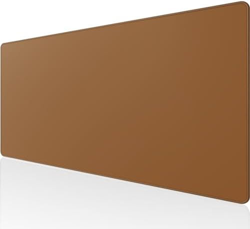 KTRIO Large Gaming Mouse Pad, Desk Mat, 31.5 x 15.7 in, Coffee Brown, XXL