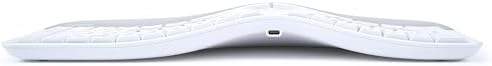 KINESIS mWave Quiet Ergonomic Keyboard for Mac (White) | Quiet Mechanical Switches | Bluetooth & USB | Programmable | Backlit | macOS Modifiers & Hotkeys
