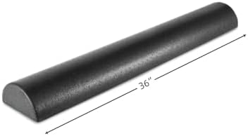 Half Round Foam Roller 36x3 Inch High Density EPP for Stretching Balance Core