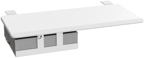 ETHU Desk Extender Tray with Storage Drawer, 25.6x11.4, White