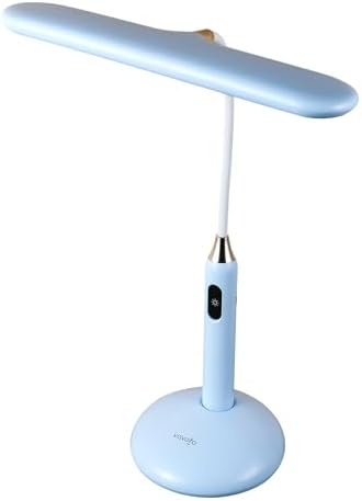 VAVOFO Wireless LED Desk Lamp 6778B - Touch Control, 2700-7000K Adjustable Color Temperature, 700 Lumens, 360° Gooseneck, USB-C Charging, 2.5 Hours Wireless Use, Eye-Caring Light (Blue)