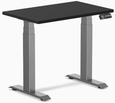 Desky Dual Mini Sit Stand Desk Black 32" Space Gray