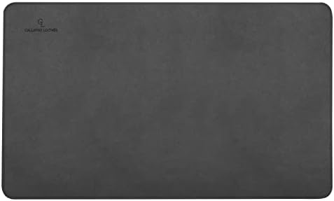 Gallaway Leather Desk Mat,Desk Writing Pad - Office Desk Pad, Medium 24" x 14" Gray, Desk Mats on Top of Desks, Gift Ready Elegant Computer Desk Mat Desk Cover Desk Pad Protector PU Leather