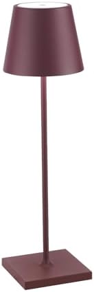 Zafferano, Poldina Pro, Rechargeable Cordless Lamp, Bordeaux