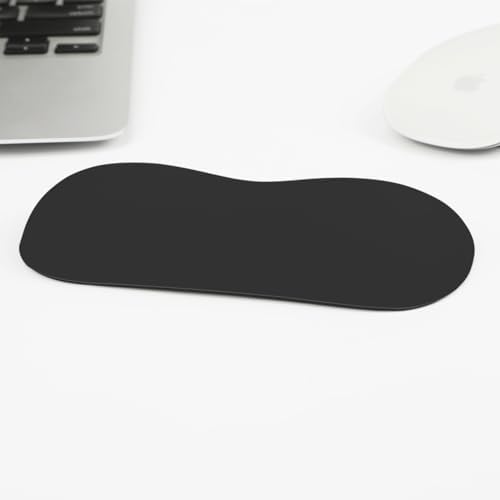 Wrist Rest with Silky Gel, Tmiulu Memory Foam Mouse Wrist Rest. Ergonomic Non-Slip Support for Keyboard & Mouse, Comfortable, Waterproof, Easy to Clean, Ideal for Office, Laptop,Gaming & Travel-Black