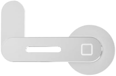 Foldable Magnetic Laptop Side Phone Mount, Adjustable Mag‑Safe Compatible Expansion Bracket for iPhone 12‑17 and Smartphones, Slim Portable Dual‑Screen Office Holder, Silver