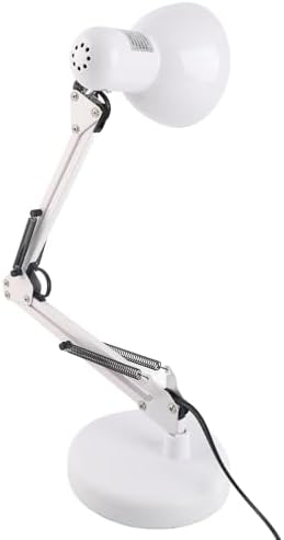 Kavolet Portable Eye Protection Folding Desk Lamp LED Reading Light with Clamp for Study Bedroom (White)