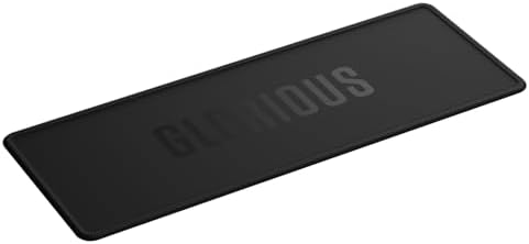 GLORIOUS Gaming Sound Dampening Keyboard Mat - Stitched Edges, Absorbs Keyboard Sounds & Vibrations, Machine Washable, Non-Slip Base, Fits Most Compact Keybaords - Black