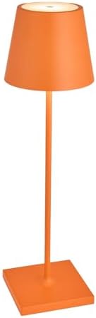 Zafferano, Poldina Pro, Rechargeable Cordless Lamp, Orange