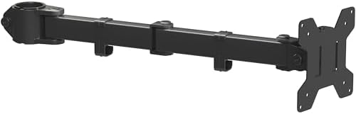 suptek Single Monitor Arm for Desk Mount Stand,Adjustable Monitor Arm for 13 to 32 inch Screen,Support Weight up to 22lbs,and Mounting Holes 75x75mm to 100x100mm,Black(MD6DB)