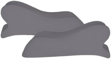 Armrest Cushion for Office Chairs - Soft Elbow Support Pad with Non-Slip Bottom, Fits Most Chairs 2-Piece (Gray)