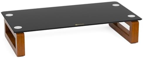 YEOUX Multi-Purpose Desktop Stand - 17.0" x 9.0" x 3.5" (Black & Walnut)