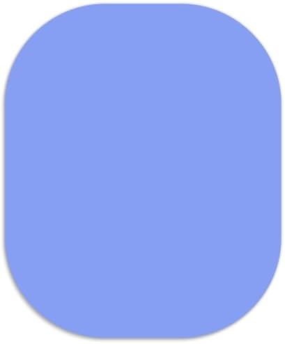 Small Mouse Pad 6 x 7 Inch, Blue Color, Oval Mini Mouse Pad with Non-Slip Rubber Base, Waterproof Compact Mouse Mat for Laptop Computer Wireless Mouse Keyboard Tray Home Office Travel