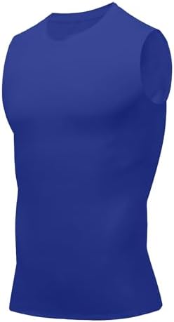 Compression Shirt Men Slimming Body Shaper Vest Crewneck Workout Tank Top