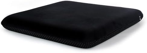 Sigmat Recliner Cushion for Elderly Memory Foam 22x22x3 in Black