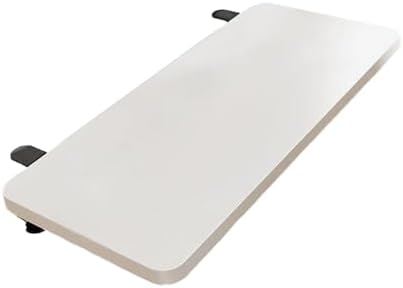 Desk Extension Board Clamp-on Keyboard Tray Portable Ergonomic Arm Rest Expansion Platform for Home Office- White