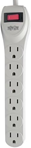 Eaton Tripp Lite TLP602 2ft Cord Surge Protector Power Strip 6 Outlets